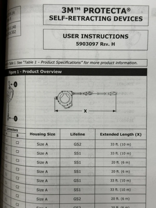 3M Protecta Fall Protection (Self Retracting Lifeline)-3590517 - Image 3